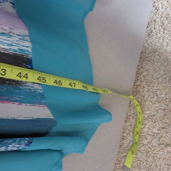 Catherines Dress Plus 2X Midi Artsy Flowy Sleeveless NWT $79 Asymmetrical - Picture 9 of 13